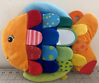 #ad Melissa amp; Doug K Kids Flip Fish Sensory Learning Crinkle Plush Baby Toy Colorful $5.99