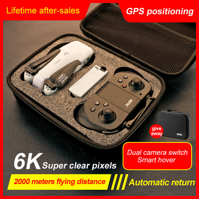 #ad 4DRC F10 Pro RC Drone GPS 5G WIFI FPV 6K HD Dual Camera Professional Quadcopter $64.00