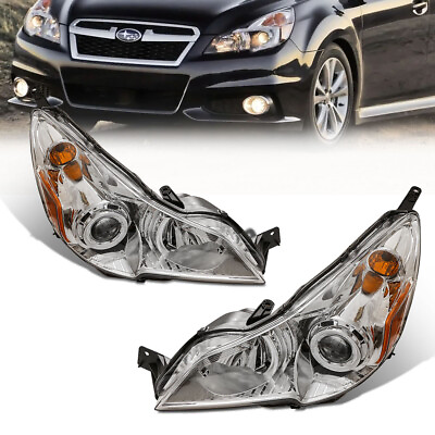 #ad Pair Projector Headlight Front Lamps Clear For 2010 2014 Subaru Legacy Outback $144.89