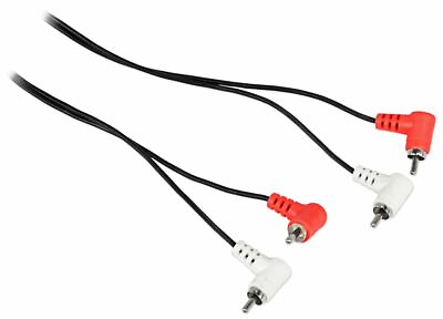 #ad Rockville RCDR3RR 3#x27; Dual RCA to Dual RCA Right Angle Cable 100% Copper $9.95