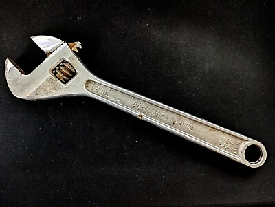 #ad #ad Vintage FLEET TOOLS Clik Stop 12” Adjustable Wrench 4012 L Forged Steel PROTO US $15.79