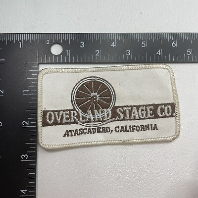 #ad Vtg OVERLAND STAGE CO. ATASCADERO California Patch ? Steakhouse Restaurant 99H5 $11.04