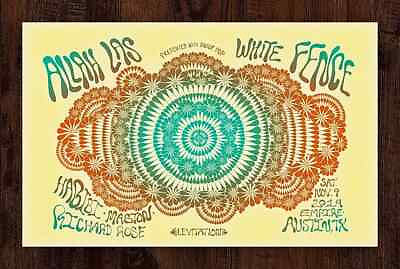 #ad Allah Las White Fence Nov 9th 2019 Austin Texas Concert Poster # 125 Print 24x16 $76.23