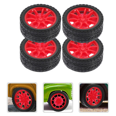 #ad 25pcs Car Toys Wheels DIY Kids Car Assemble Wheels Small Toy Truck Car Wheels $10.16