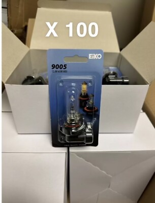 #ad 100 Pack BULK Eiko 9005 BP Halogen Replacement Bulbs Free Shipping 100 PCS $399.00