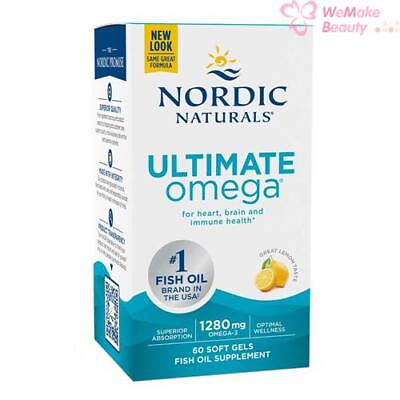 #ad Nordic Naturals Ultimate Omega Fish Oil Supplement Lemon Flavor 60 Soft Gels $15.88