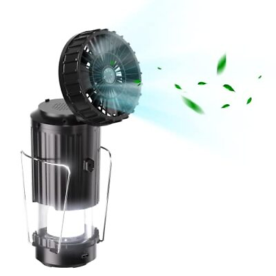 #ad Solar Camping Lantern with Fan，Built in Speaker Bluetooth Connection Rechar... $34.12