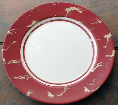 #ad New LS Collection New York Lynda Sylvester PATINA ROUGE Pattern 11quot; Dinner Plate $39.99