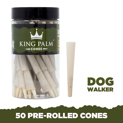 #ad King Palm Dog Walker Pre rolled Cones Holds 0.5 Gram 50 Pack Tube $14.00