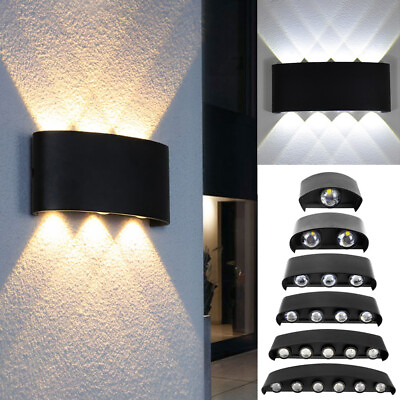 #ad 2 4 6 8 10W LED Wall Lights Waterproof Up Down Sconce Light Outdooramp;Indoor Lamp $13.57