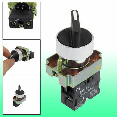 #ad 600V 10A 22mm Latching 1NO 2 Position Rotary Selector Select Switch ZB2 BE101C AU $14.67