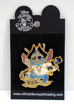 #ad Disney Pirates of the Caribbean Pirate Stitch Pin 2006 $16.95