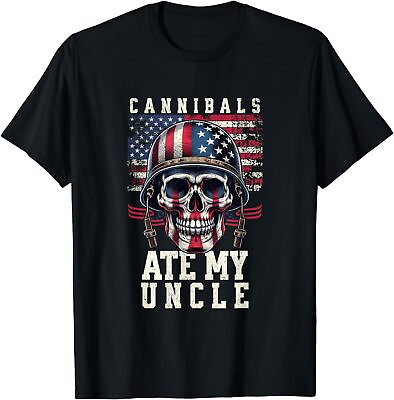 #ad Cannibals Ate My Uncle Joe Biden Trump 2024 Unisex T Shirt $20.99