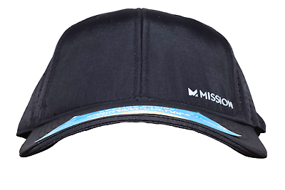 #ad Mission Cooling Adjustable Vented Performance Hat Black 109527 KS1 2021 $19.99