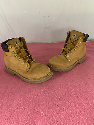 #ad Workload Oil Resistant Work Boots Steel Toe Mens Size 9 1 2 Wheat Nubuck $24.99