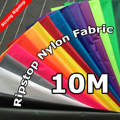 #ad 10m Waterproof Ripstop Nylon Fabric PU Coated For Kite Backpacks Hammock Making $58.32