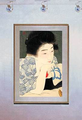 #ad Morning Hair 15x22 by Kotondo Japanese Print Asian Art Ltd. Edition Japan $48.99
