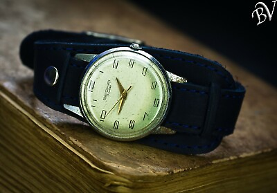 #ad Vesna Soviet Vintage Mechanical Wristwatch Watch Antique USSR 1mchz $85.00