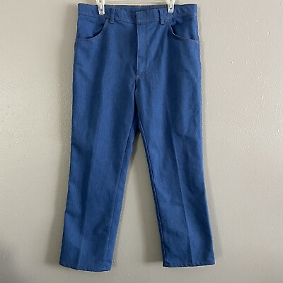 #ad Vintage Wrangler Stretch Flex Fit Waist Light Blue Jeans Mens Size 38 x 30 $24.95
