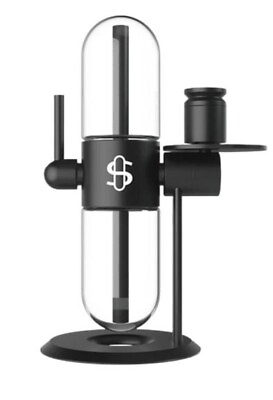 #ad Black Stundenglass Gravity Hookah Bong 360 Degrees Rotating Glass Gravity $549.99