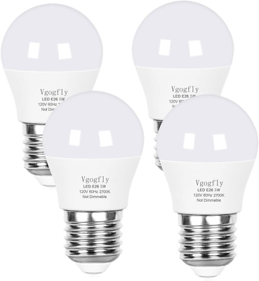 #ad LED Bulb 3W 25 Watt Equivalent Light Bulbs Night Stand Bulb Table Lamp Bulb Warm $15.91