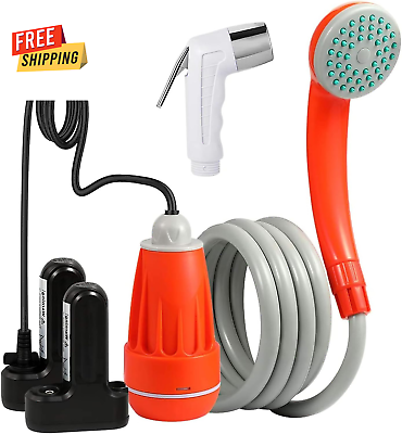 #ad Portable Shower Pump with Rechargeable Battery Handheld Sprayer Included for $75.46