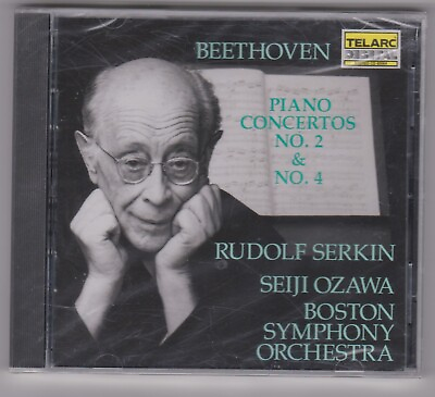 #ad Beethoven CD NEW Piano Concertos 2 amp; 4; Rudolf Serkin Seiji Ozawa BSO $19.99