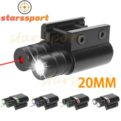 #ad Green Blue Laser Dot Sight Tactical LED Gun Flashlight 20mm Picatinny Rail Mount $18.59