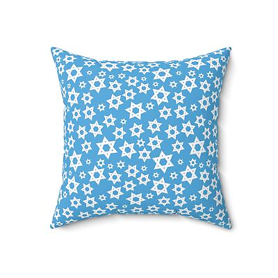 #ad Heritage Inspired White Star of David Polyester Square Pillow Style amp; Tradition $56.04