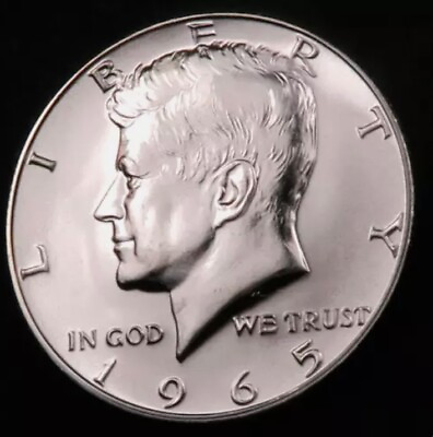 #ad 1965 Kennedy Half Dollar Gem SMS Proof Like PL *CAMEO* 40% Silver 1 Coin $19.95