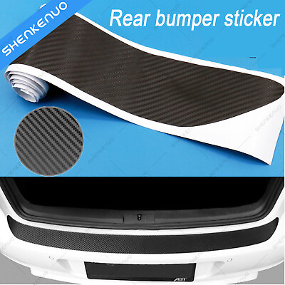 #ad Sticker Rear Bumper Guard Sill Plate Trunk Protector Trim CoverAccessories $9.99