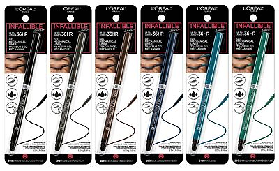 #ad L#x27;Oreal Paris Infallible Grip Gel Mechanical Up To 36HRs Eyeliner $9.99