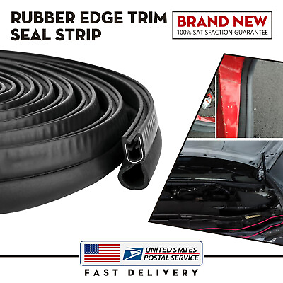 #ad 13FT Rubber Seal Trim Vehicle Weather Stripping with Bulb For Doors Truck Bonnet $22.99