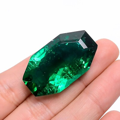 #ad Natural Emerald Cut Gemstone Emerald Loose Fancy Cut Shape 38X22X14 mm 68 CT $50.50