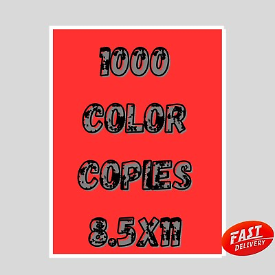 #ad 1000 Custom Printed Flyers 8.5quot; x 11quot; Color Copies Printing 28Ib Paper  $89.99