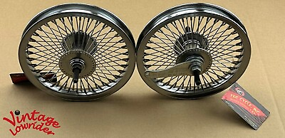 #ad VINTAGE LOWRIDER 12quot; Bicycle Wheel 72 Spoke Front OR Coaster Cruiser Lowrider. $62.79