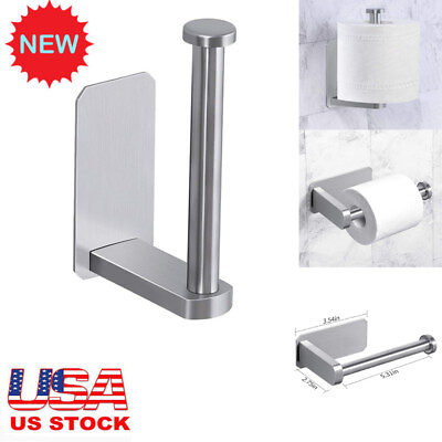 #ad Bathroom Paper Stand Toilet Paper Roll Holder Tissue Storage Stand Stainless USA $7.79