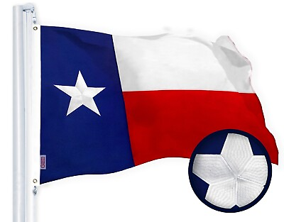 #ad Texas Flag 2.5x4 FT Embroidered 220GSM Spun Polyester State Flag By G128 $21.99