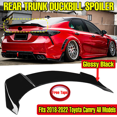 #ad For Toyota Camry SE XSE 2018 2024 Rear Bumper Trunk Spoiler Lip Glossy Black $99.99