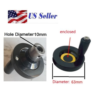 #ad T10 10mm bore Trapezoidal Lead Screw hand wheel Diameter 63mm CNC cranking $14.00