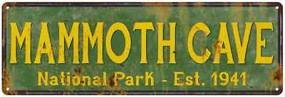 #ad Mammoth Cave National Park Rustic Metal Sign Cabin Wall Decor 106180057041 $26.95