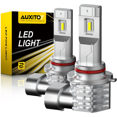#ad Fog Light 100W 1800LM LED Headlight Bulbs Kit 2x 9005 H10 9145 6000K Cool White $18.04