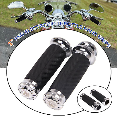 #ad 1quot; RSD Hand Grips Electronic Throttle For Harley Softail Road King Fat Bob Boy $19.93