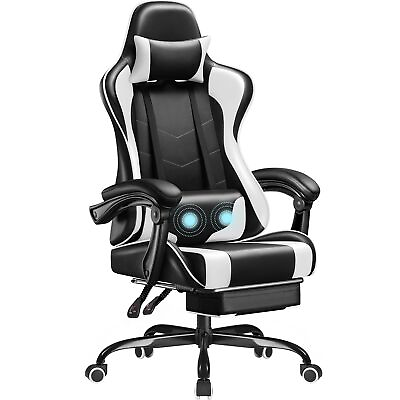 #ad Homall Gaming Chair Video Game Chair with Footrest and Massage Lumbar Suppor... $142.69