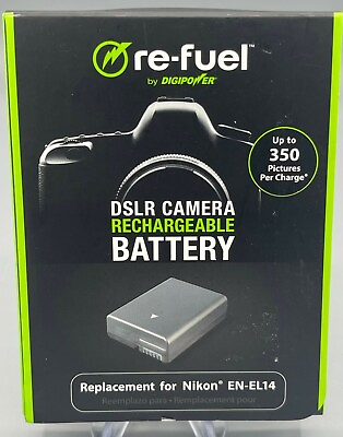 #ad Digipower RF NKL14 Rechargeable Li Ion Replacement Battery for Nikon EN EL14 $12.99