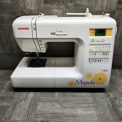 #ad Janome Magnolia 7330 Computerized Sewing Machine TESTED WORKS $199.95