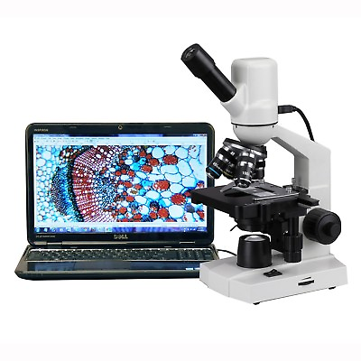 #ad AmScope 40X 1000X Compound Microscope with 3D Mechanical Stage Built In 3MP US $234.99