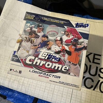 #ad Topps Chrome 2023 LogoFractor Box MLB NYC EXCLUSIVE Baseball Cards SHIP NOW $199.00