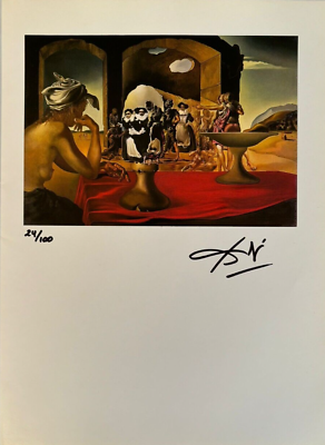 #ad Salvador Dalí Original Print Hand Signed Litho with COA amp; Appraisal of $3500 $219.00