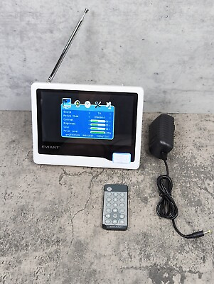 #ad Eviant T7 7quot; Handheld Portable Rechargeable LCD TV Monitor Remote Bundle TESTED $38.95
